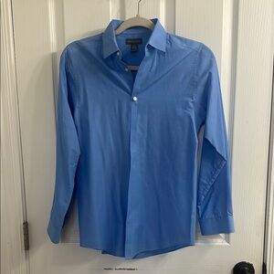Youth Van Heusen Blue Dress Shirt Classic Design